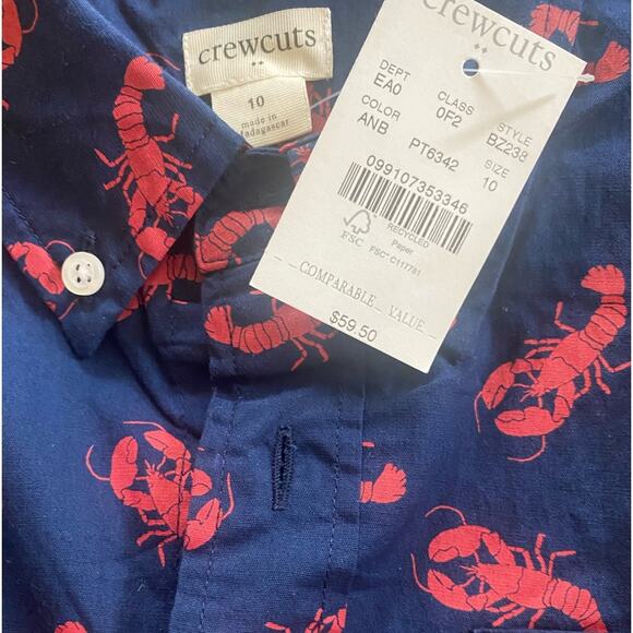 Crewcuts Boys' lobster graphic button up - Picture 3 of 7